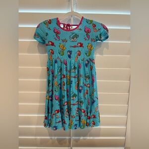 Bums & Roses Formerly Little Bum Bume Mermaid Bamboo Dress 7/8